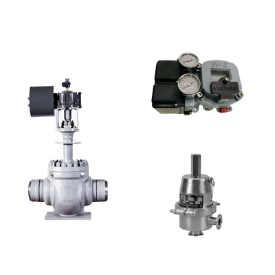 วาล์วควบคุม Pneumatic จีนกับ Masoneilan SVI2-21113111 วาล์ว Positioner และ Fisher SR5 วาล์วควบคุมความดัน
