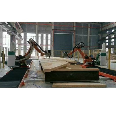 โรบอต FANUC สายไฟที่นําทาง ด้วยภาระประโยชน์ 500KG สําหรับการจัดการวัสดุในฐานะรถไฟหุ่นยนต์