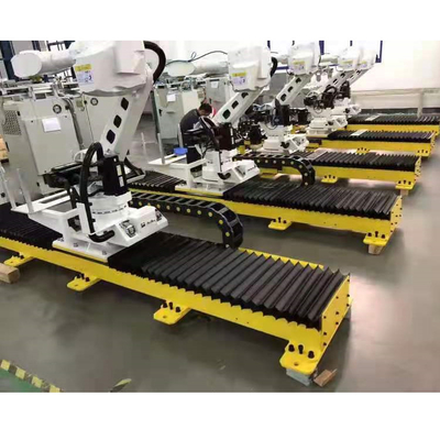 โรบอต FANUC สายไฟที่นําทาง ด้วยภาระประโยชน์ 500KG สําหรับการจัดการวัสดุในฐานะรถไฟหุ่นยนต์