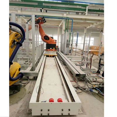 โรบอต FANUC สายไฟที่นําทาง ด้วยภาระประโยชน์ 500KG สําหรับการจัดการวัสดุในฐานะรถไฟหุ่นยนต์