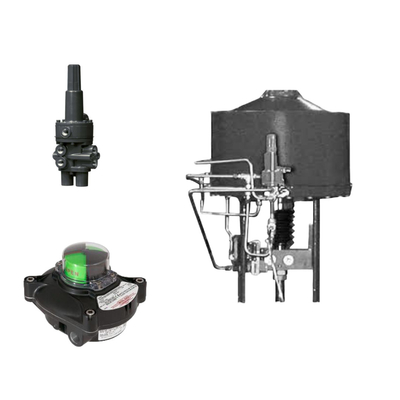 วาล์วควบคุมปนิวเมติกกับซัมสัน 3730-3 Positioner และ Fisher 377 ความดันตรวจจับ