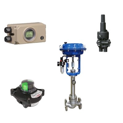 วาล์วควบคุมปนิวเมติกกับซัมสัน 3730-3 Positioner และ Fisher 377 ความดันตรวจจับ