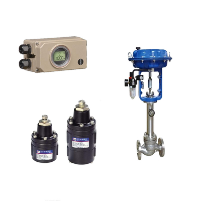 สีเหลืองอ่อน Samson Positioner 3730-3 และ ASCO Solevoid Valve สําหรับ Valve Ball Control และ Pneumatic Actuator ในคลัง