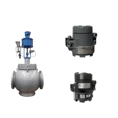 วาล์ว Globe กับ Masoneilan SVI2-AP ซีรีส์ วาล์ว Positioner และ Fisher 846 Electro Pneumatic Transducer