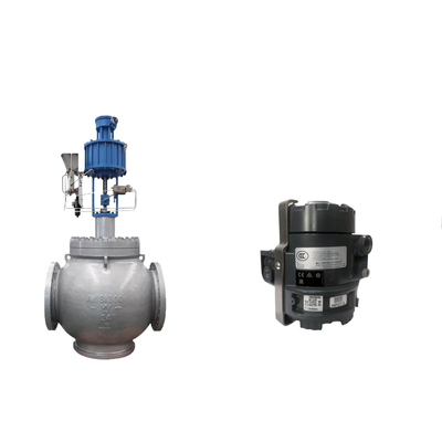 วาล์ว Globe กับ Samson 3725 Electropneumatic Positioner และ Fisher 846 Electro Pneumatic Transducer