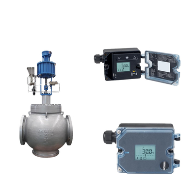 วาล์ว Globe กับ Samson 3725 Electropneumatic Positioner และ Fisher 846 Electro Pneumatic Transducer