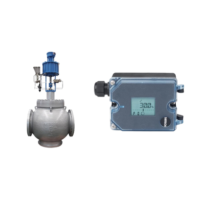 วาล์ว Globe กับ Samson 3725 Electropneumatic Positioner และ Fisher SR5 วาล์วควบคุมความดัน
