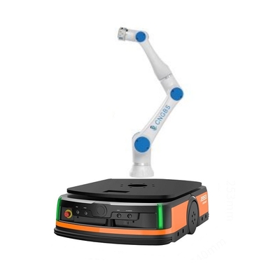 AGV หุ่นยนต์ Q3-600C ภาระประโยชน์ 600kg กับ CNGBS หุ่นยนต์ Cobot Arm สําหรับโครงการอัตโนมัติเป็น AGV
