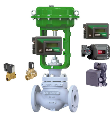 วาล์วควบคุมปนูเมติกที่มีวาล์วซอลีนอยด์ Burkert และ DVC6200 DVC2000 จุดตั้งสําหรับการใช้งานทั่วไป