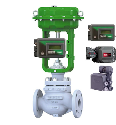 วาล์วควบคุมปนูเมติกที่มีวาล์วซอลีนอยด์ Burkert และ DVC6200 DVC2000 จุดตั้งสําหรับการใช้งานทั่วไป