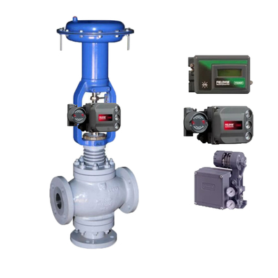 วาล์วควบคุมปนูมาติกที่ทําจากจีน ด้วย Fish-er DVC6200 สําหรับสื่ออุณหภูมิสูง