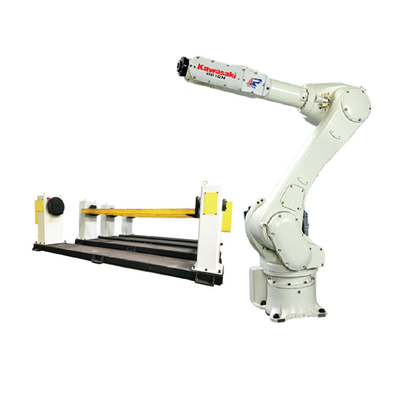 Kawasaki RS010N 6 Axis Robotic Arm With CNGBS Welding Positioner สําหรับหุ่นยนต์ปั่น