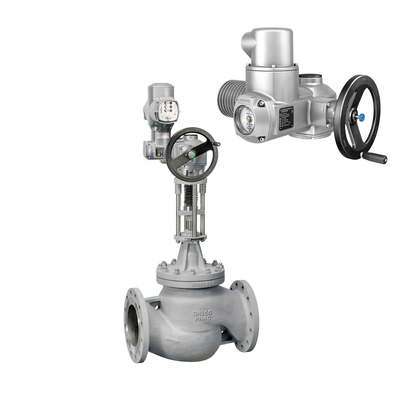 Auma อิเล็กทริก Acatuator กับชีส อิเล็กทริก Ball Vavle Globe Valve สําหรับการควบคุมวาล์ว