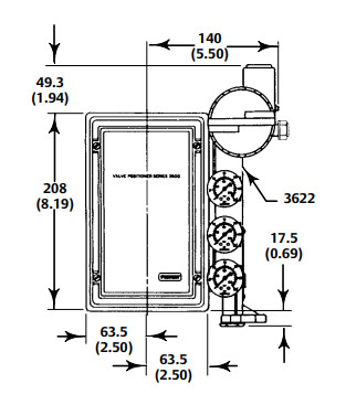 ชัดเจน throttling Fisher 3620J Electro ปนิวเมติก Valve Positioner กับ Fisher กําหนดการและ ASCO วาล์ว Solenoid