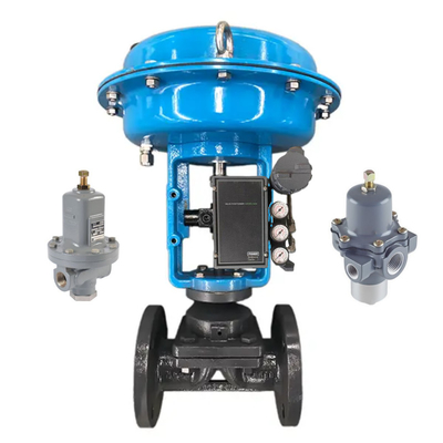 คุณภาพดี เครื่องวางตําแหน่งวาล์วไฟฟ้าปนิวเมติก Fisher 3620J ใช้กับเครื่องปั่นหมุนการทํางานคู่เดียวในคลัง