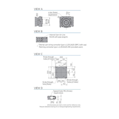 GP12 Yaskawa อุตสาหกรรมเป็น 6 แกนหุ่นยนต์แขนกับหุ่นยนต์ Dress Pack สําหรับการจัดการวัสดุ