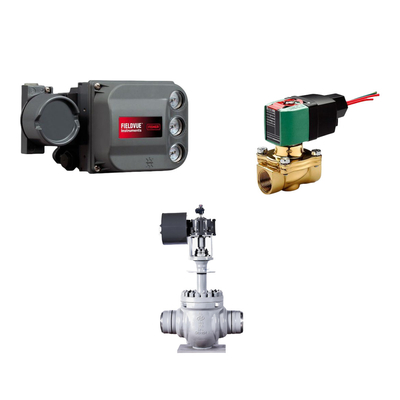 วาล์วควบคุมด้วยการวินิจฉัยผลการทํางาน PD Single Acting FISHER DVC6200 Digital Valve Controller และวาล์ว ASCO