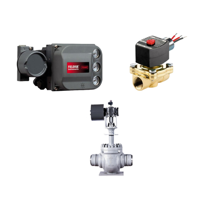 วาล์วควบคุมด้วยการวินิจฉัยผลการทํางาน PD Single Acting FISHER DVC6200 Digital Valve Controller และวาล์ว ASCO
