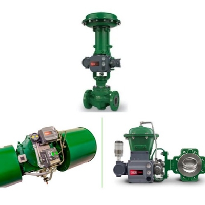 ความดัน / การควบคุมการไหลสกิ๊ดกับ Fisher 1052/2052 เครื่องดําเนินการและ DVC6200 3610J วัลล์ฟตําแหน่ง