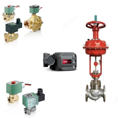 วาล์วควบคุม DVC6200 Fisher Positioner 67C วาล์วลดความดันและ ASCO วาล์ว solenoid