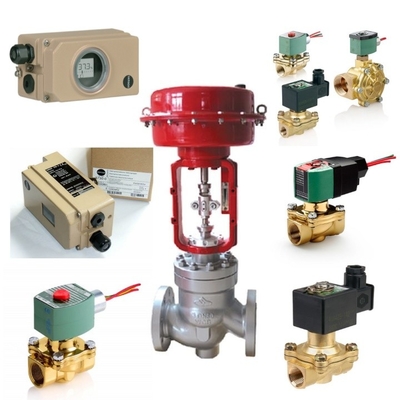 ซัมสัน 3241 วาล์วควบคุมและ 3271-750 ตารางเซนติเมตร ปูนิเมติก actuator กับ 3730-4 วาล์วตําแหน่ง