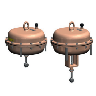 ซัมสัน 3241 วาล์วควบคุมและ 3271-750 ตารางเซนติเมตร ปูนิเมติก actuator กับ 3730-4 วาล์วตําแหน่ง