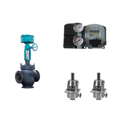 สแตนเลสสแตนเลส วาล์วควบคุมใช้ Masoneilan SVI2-21123121 วัลล์ววางตําแหน่งและ Fisher SR5 ระบบควบคุมสุขภาพ