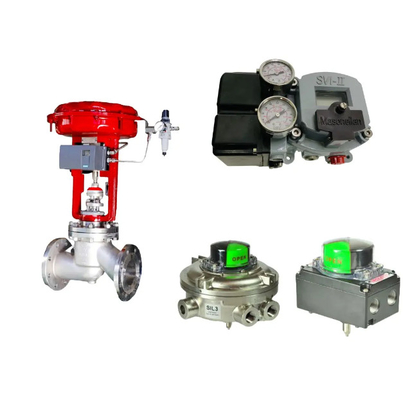 จีน วาล์วควบคุมด้วย Masoneilan SVI2-21113121 วาล์ว Positioner และ Emerson Asco L339 Universal Solenoid Valve