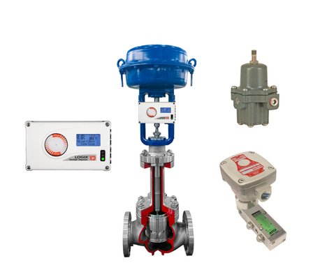 วาล์วควบคุมปนูเมติก ด้วย Flowserve Logix 520MD Positioner สําหรับการควบคุมวาล์ว Smart Digital Flowserve Valve Positioner