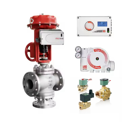 ใหม่และเดิม Flowserve Logix 520MD วาล์วควบคุม Pneumatic กับชิ้นส่วนวาล์วจีน