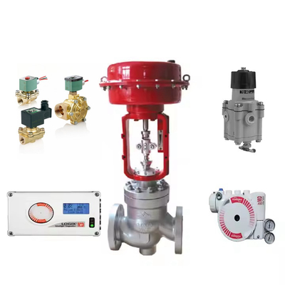 ชาวจีน Pneumatic Actuator Valve With Flowserve 3200MD Digital HART Positioner จําหน่ายสต็อกสําหรับส่วนของวาล์วควบคุม