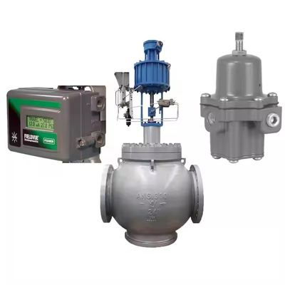 Fisher DVC2000 วัลล์ว Positioner เครื่องควบคุมความดันเหล็กไร้ขัดเหล็กที่มี Domestic DN200 วัลล์วควบคุม