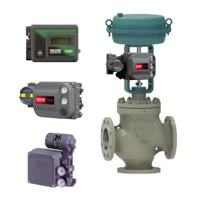 วาล์วควบคุมพร้อมเครื่องตั้งตําแหน่งวาล์ว DVC6200 Positioner Digital Smart Fisher Valve Positioner