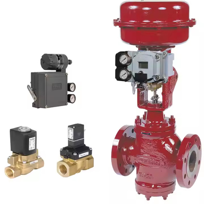 วาล์วควบคุม Pneumatic กับปลา-Er 3582I และ Masoneilan กําหนดการและ Burkert วาล์ว solenoid สําหรับวาล์วลูกกลองในคลัง