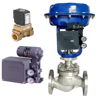 คุณภาพสูง EMERSON Fisher 3582i อิเล็กตรอนิวเมติกตําแหน่งและ ASCO วาล์ว solenoid กับวาล์วควบคุมจีน