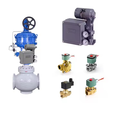 วาล์วควบคุมปนูเมติก ด้วย Fisher 3582i Electro-Pneumatic Positioner และ ASCO วาล์ว Solenoid