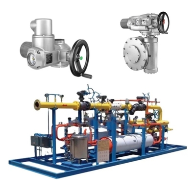 The Valve Switching Skid อุปกรณ์พร้อมกับ Auma SA เครื่องดําเนินไฟฟ้าและกล่องพลังงานฟัน GK