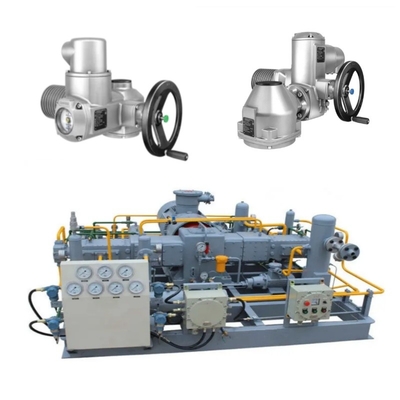 The Valve Switching Skid อุปกรณ์พร้อมกับ Auma SA เครื่องดําเนินไฟฟ้าและกล่องพลังงานฟัน GK