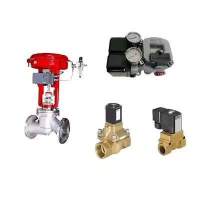 วาล์วควบคุมอากาศชื่อดังของจีน กับ Masoneilan SVI2-21123121 Positioner และ Burkert 5404 Solenoioid Valve