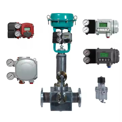 วาล์วควบคุมอากาศชื่อดังของจีน กับ Masoneilan SVI2-21123121 Positioner และ Burkert 5404 Solenoioid Valve