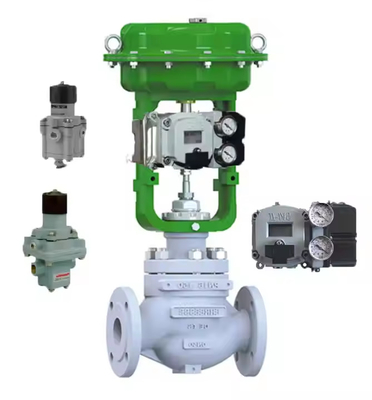 วาล์วจีน Advanced สแตนเลส คาร์บอน วาล์วควบคุมส่วนบนของร่างกายกับ Masoneilan SVI2 วัลล์ว Positioner
