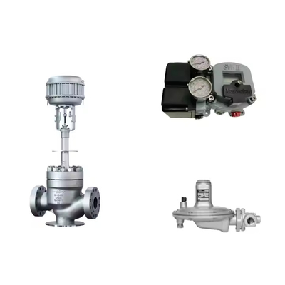 วาล์วควบคุมปนูเมติก กับ Masoneilan SVI2-21123111 Positioner และ Fisher T205B วัลล์วควบคุมความดัน
