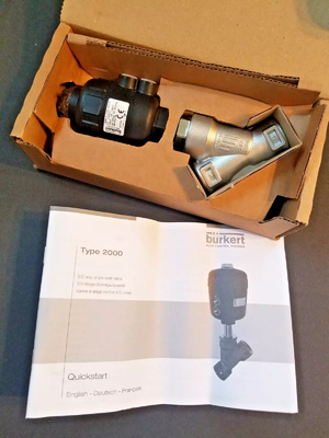ประเทศเยอรมนี Burkert VALVE แว่นนั่งมุม 2/2-ทาง