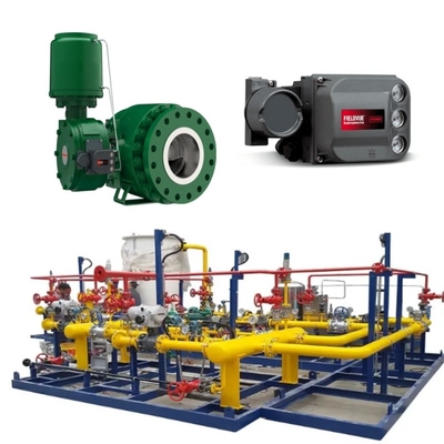 การสกัดวาล์วสกิดกับวาล์วควบคุม FisherV280 1061Actuator