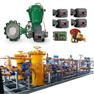 แวลฟ์ควบคุมการไหลสกิ๊ดกับ EMERSON Fisher A11 แวลฟ์ Butterfly 2052 อัตราดําเนิน DVC6200 Positioner 67CF เครื่องควบคุมความดัน