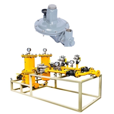 แวลฟ์แก๊สธรรมชาติสกิ๊ด พร้อมเครื่องควบคุม Emerson Fisher T205/T205M Series และเครื่องวัดความดัน WIKA