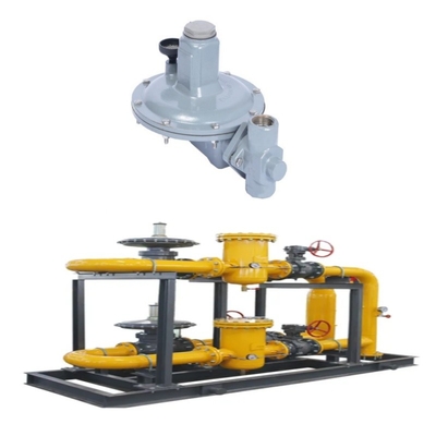 แวลฟ์แก๊สธรรมชาติสกิ๊ด พร้อมเครื่องควบคุม Emerson Fisher T205/T205M Series และเครื่องวัดความดัน WIKA