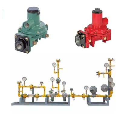 กล่องสกัดแวลล์ พร้อมกับ Fisher R Series R222H/R222 Regulators และ  Pressure Gauge