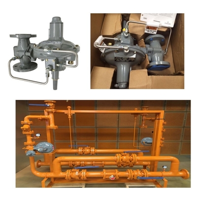 เครื่องควบคุมความดัน/ระบายน้ํา Skid Emerson Fisher 299H/299HV/299HR/299HVR เครื่องควบคุมความดันและเครื่องวัดความดัน Wicka