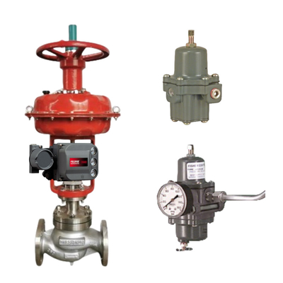 เครื่องควบคุม Fisher 67C และวาล์วควบคุมจีน พร้อมเครื่องตั้งวาล์วปัญญาณ Fisher DVC6200 DVC2000 DVC510si